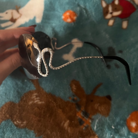 Roberto cavalli rhinestone snake shield style sunglasses vintage main image 4